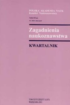 Obraz okładki: Zagadnienia Naukoznawstwa